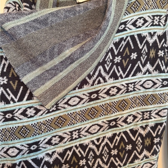 Billabong Blue and White Patterned Cardigan Sz.M - Picture 3 of 5